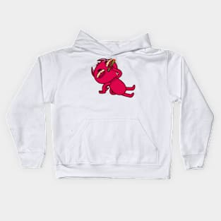 The red devil is high on drugs Kids Hoodie